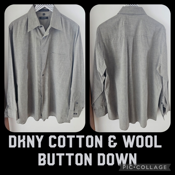 Dkny Other - DKNY Cotton & Wool Button Down